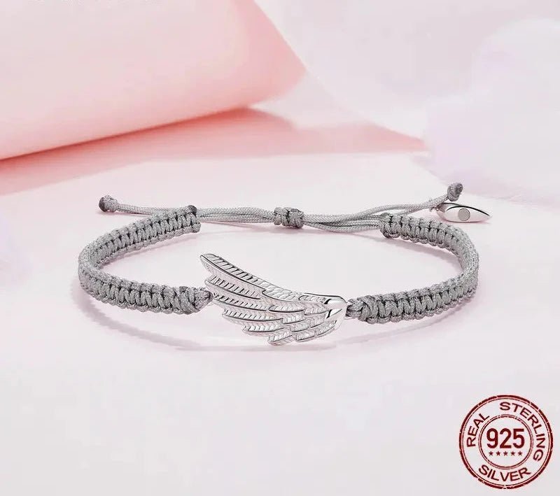 925 Sterling Silver Angel and Demon Lovers' Rope Bracelet for Women Anniversary Valentine's Day Gift Fine Jewelry BSB105